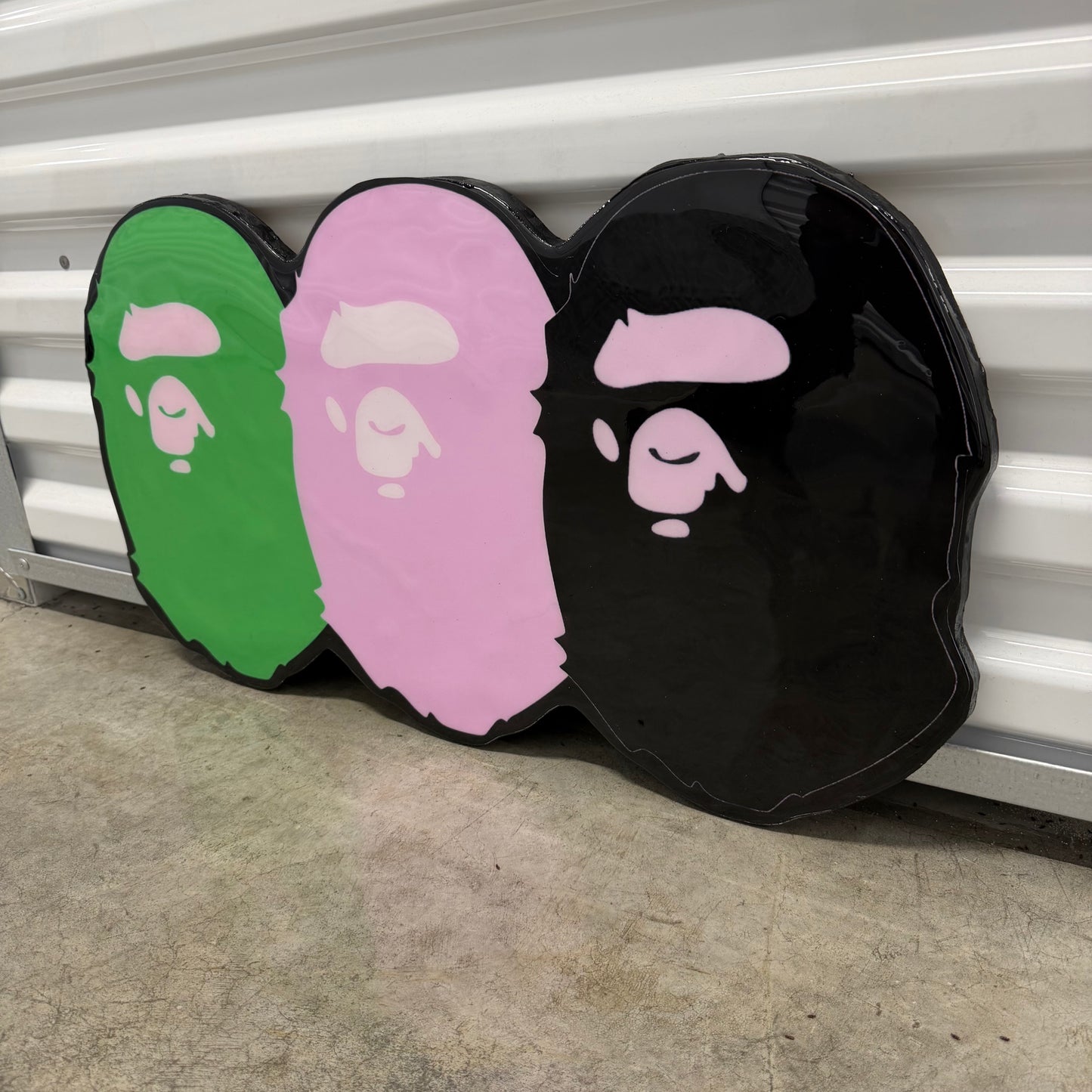 BAPE / WATERMELON INSPIRED WALL ART (1.5'x1')