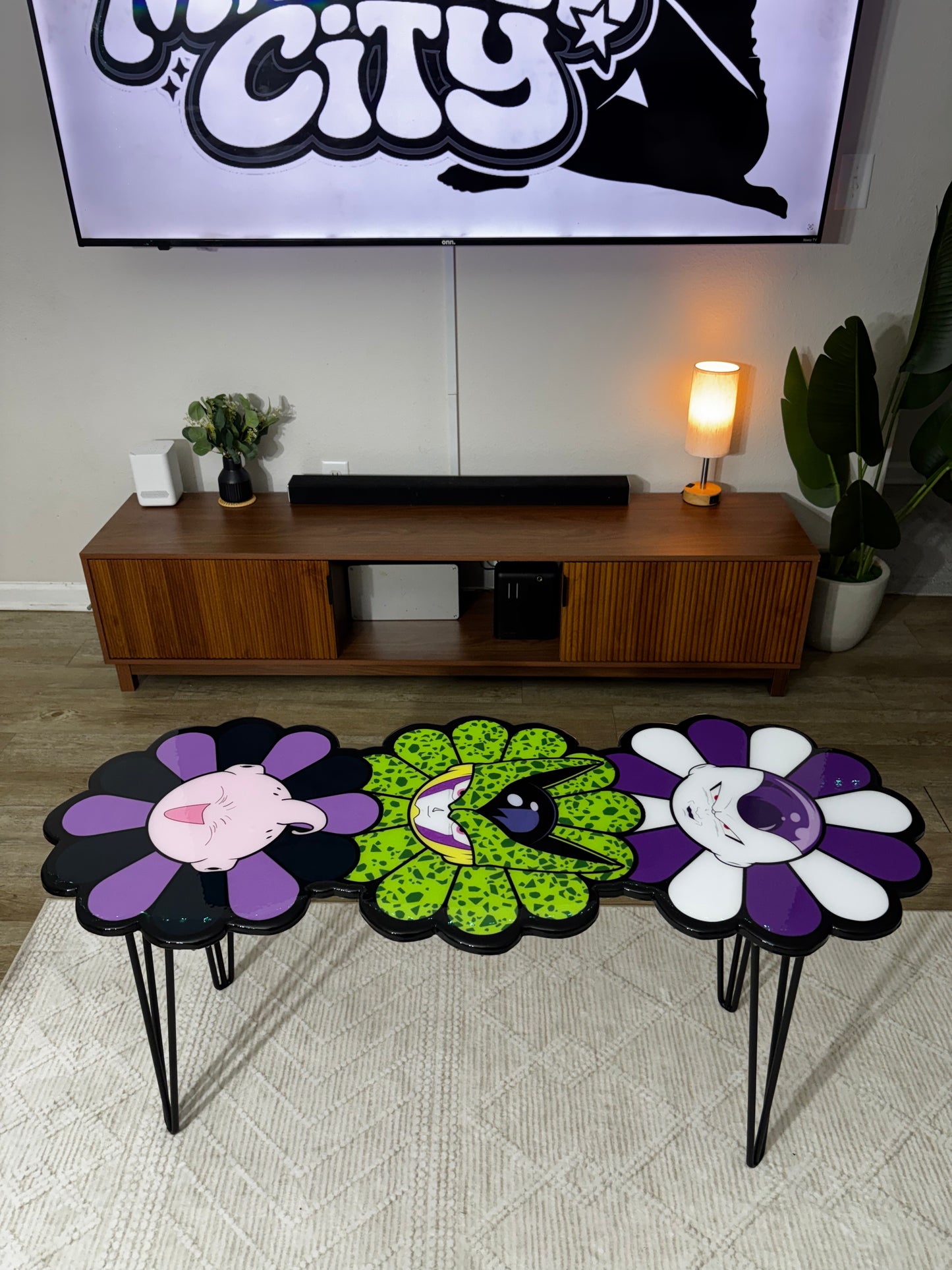 DBZ TK FLOWER STYLE EPOXY ART TABLE (20”x48”)