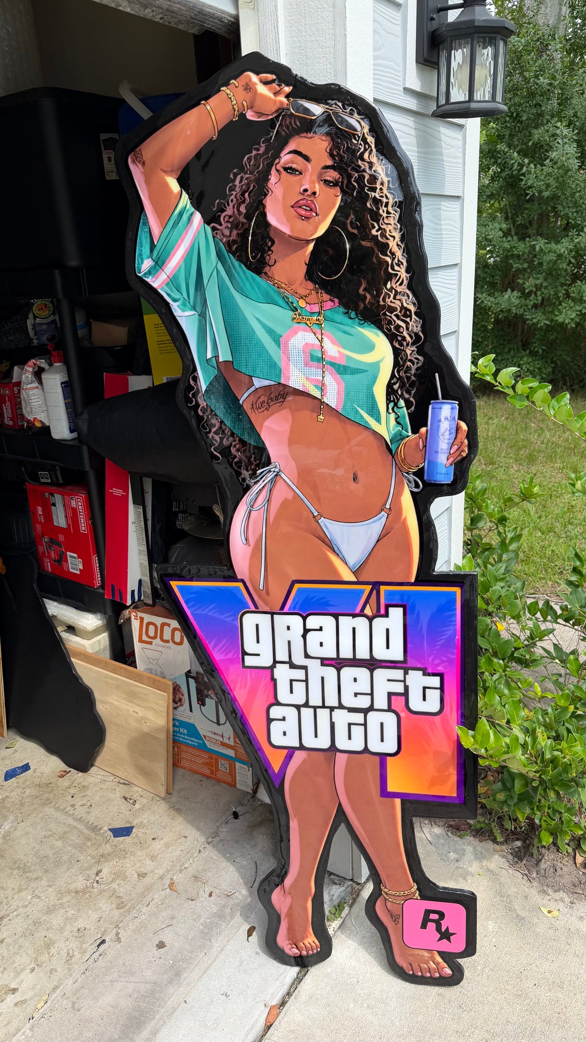 6 FOOT- GTA VI INSPIRED WALL ART (6'x2')