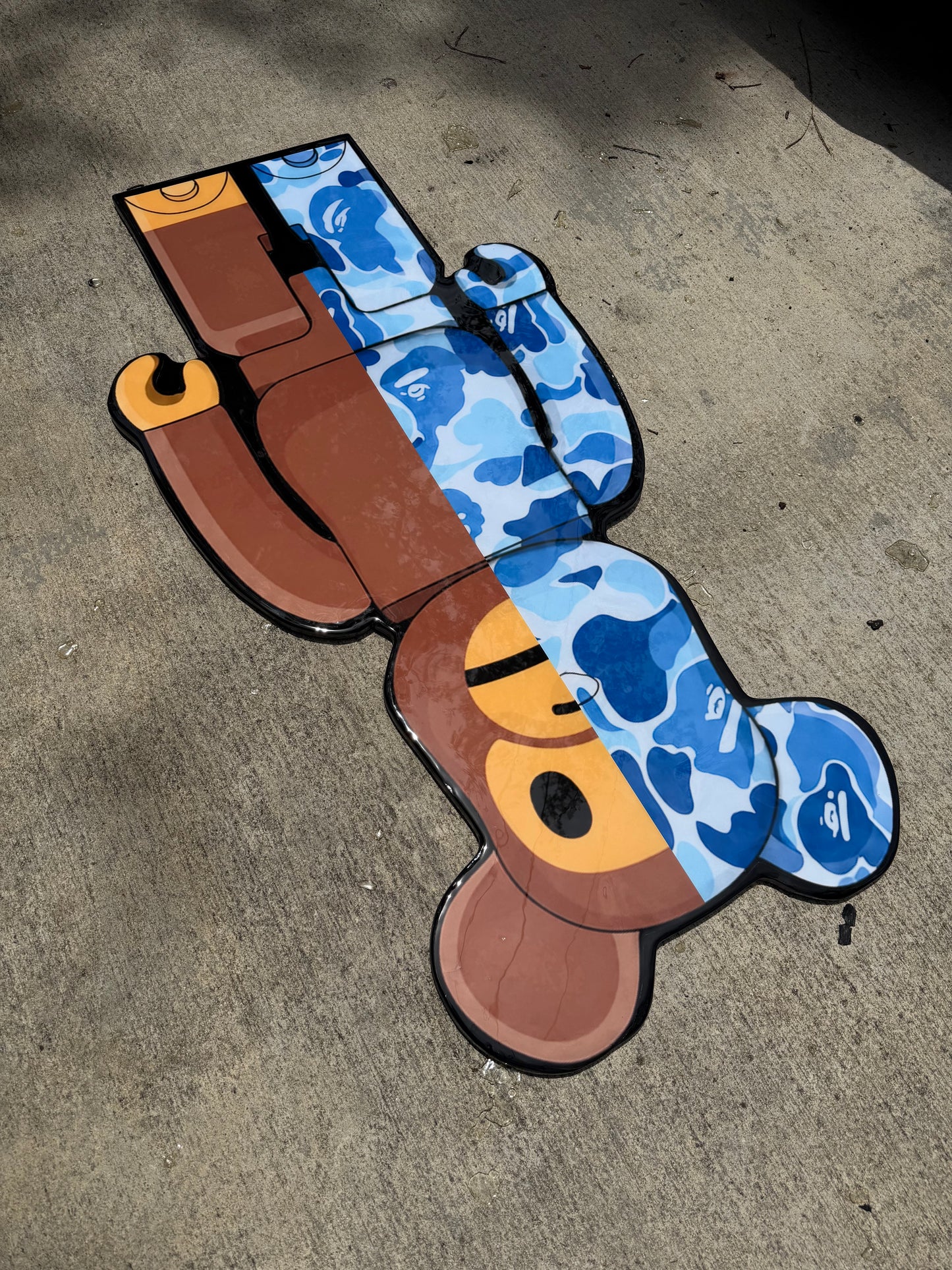BEARBRICK / BAPE INSPIRED TABLE - BLUE (4'x2')