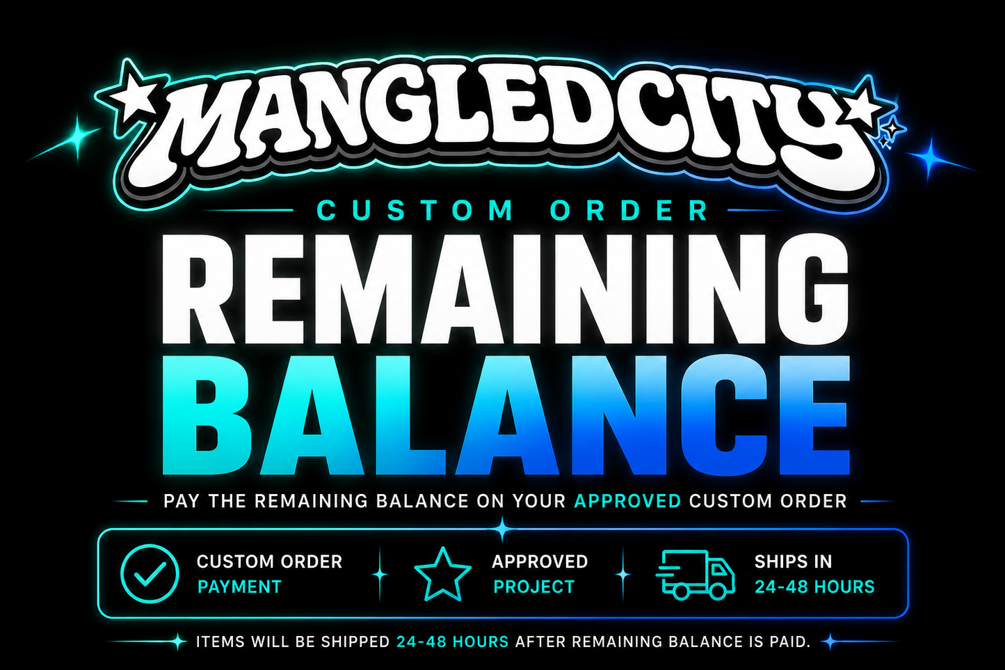 CUSTOM ORDER REMAINING BALANCE