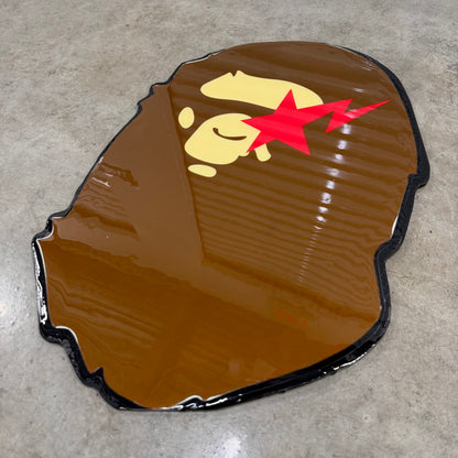 BROWN BAPE INSPIRED WALL ART (2.5'x2')