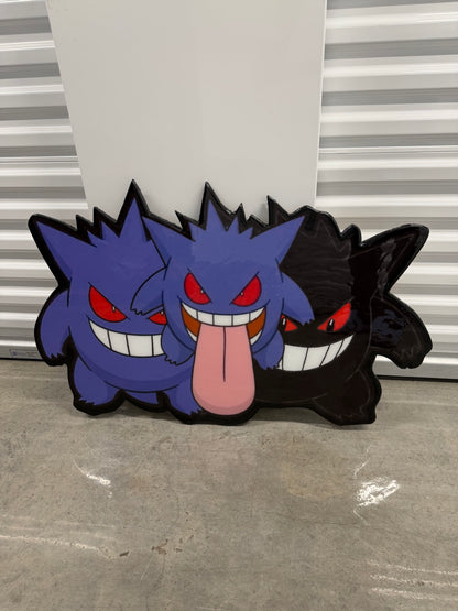 TRIPLE / SHADOW GENGAR INSPIRED TABLE - (3'x2')