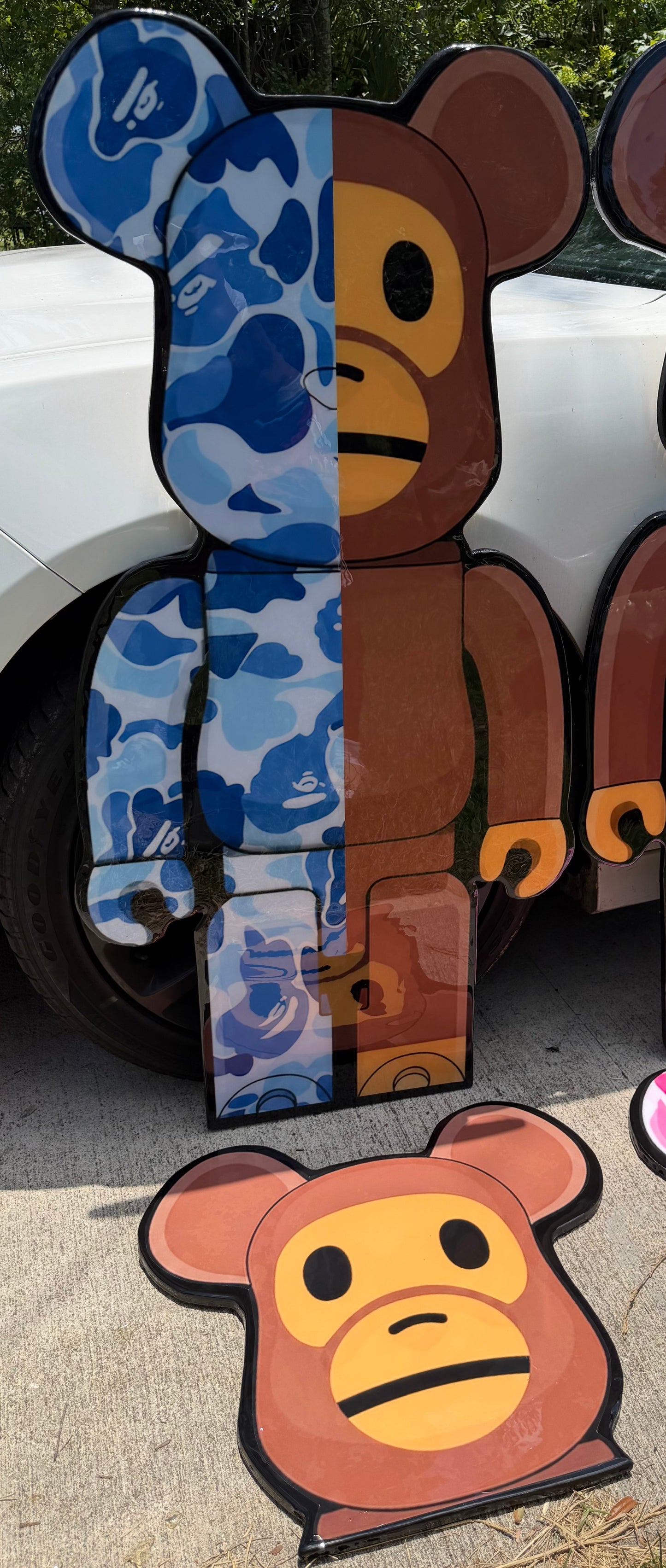 BEARBRICK / BAPE INSPIRED TABLE - BLUE (4'x2')