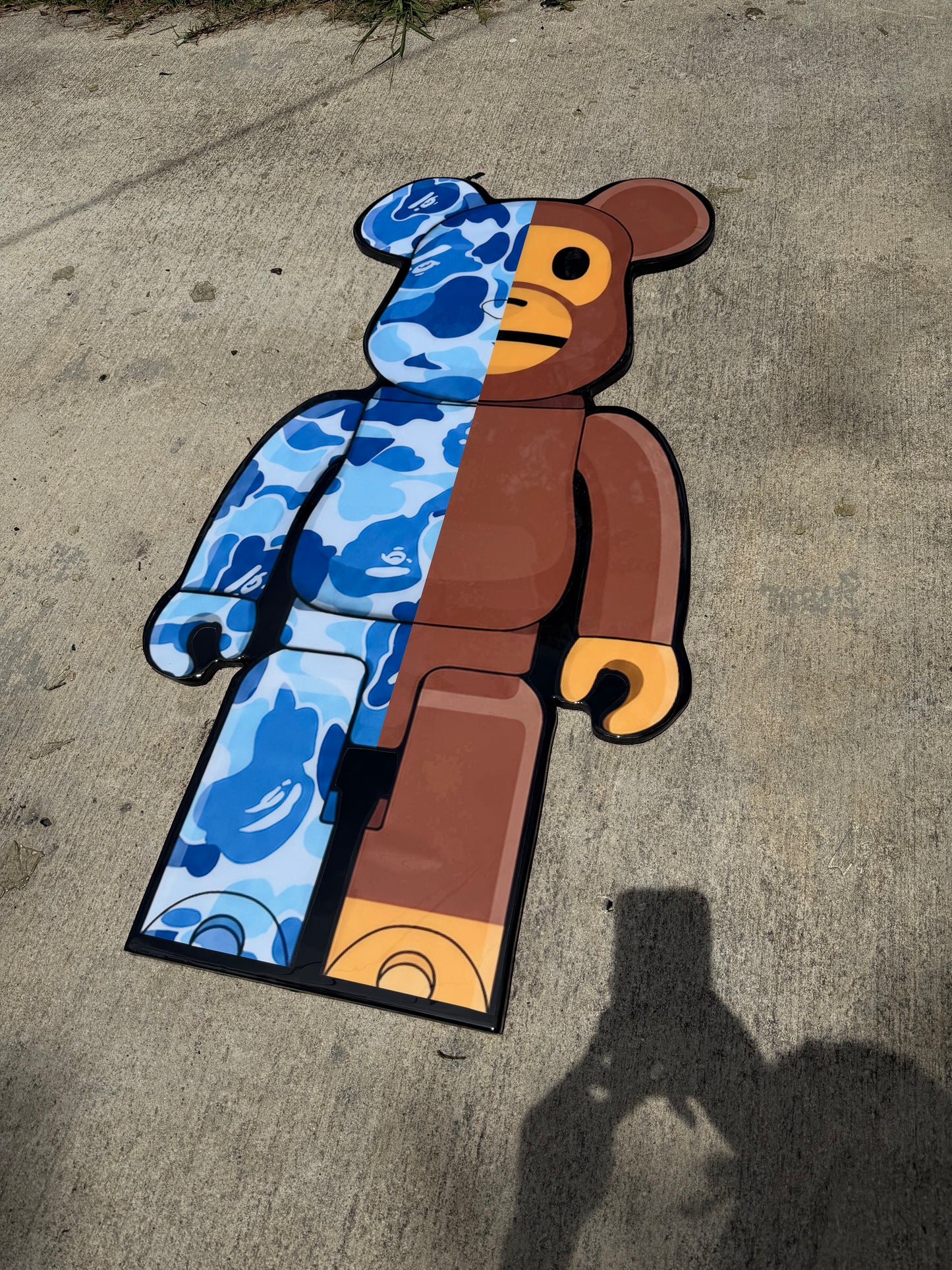 BEARBRICK / BAPE INSPIRED TABLE - BLUE (4'x2')
