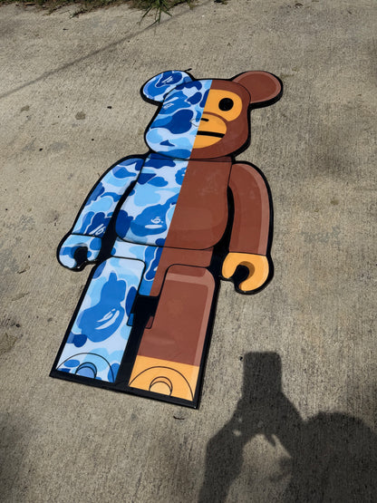 BEARBRICK / BAPE INSPIRED TABLE - BLUE (4'x2')