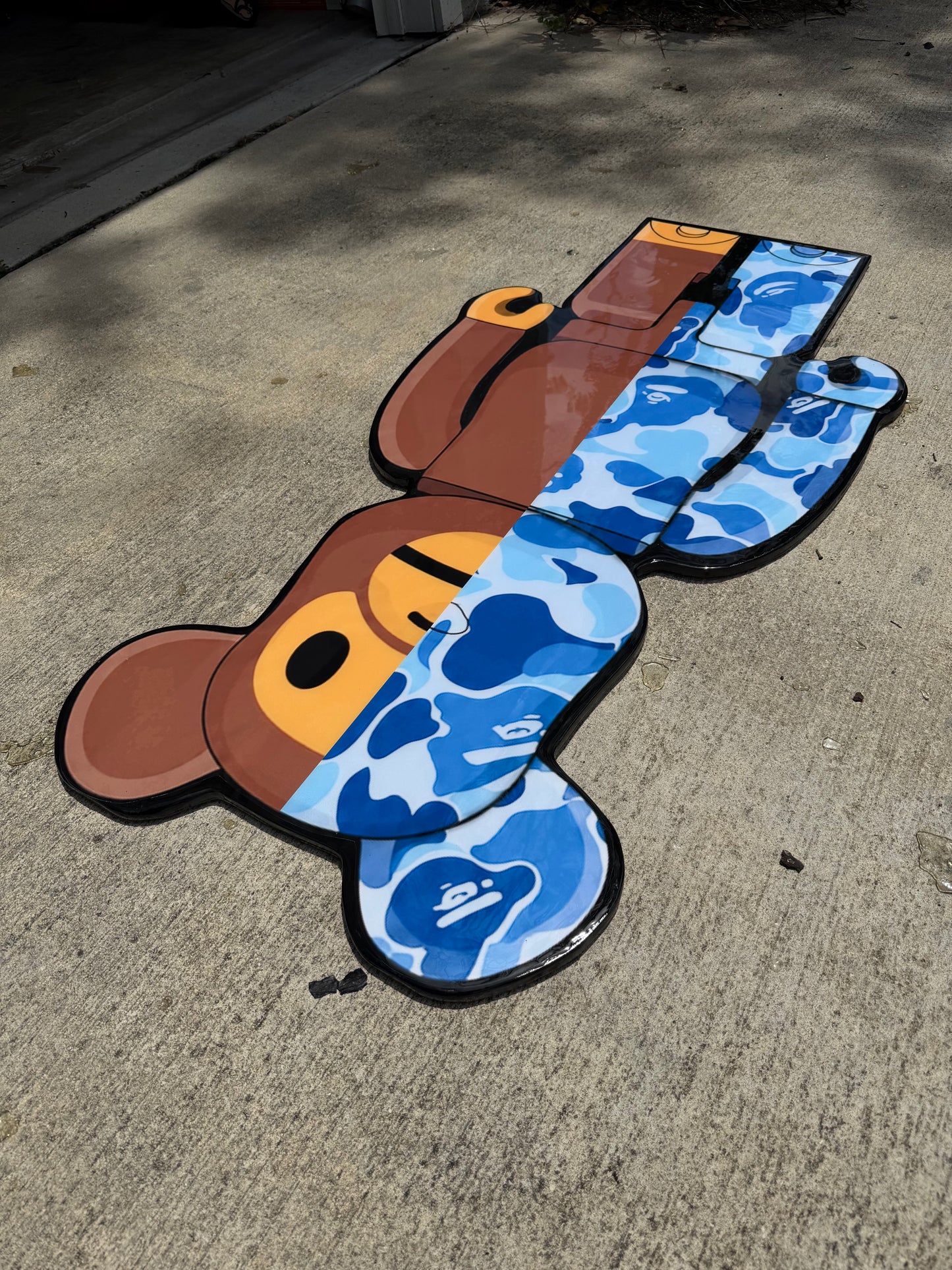 BEARBRICK / BAPE INSPIRED TABLE - BLUE (4'x2')
