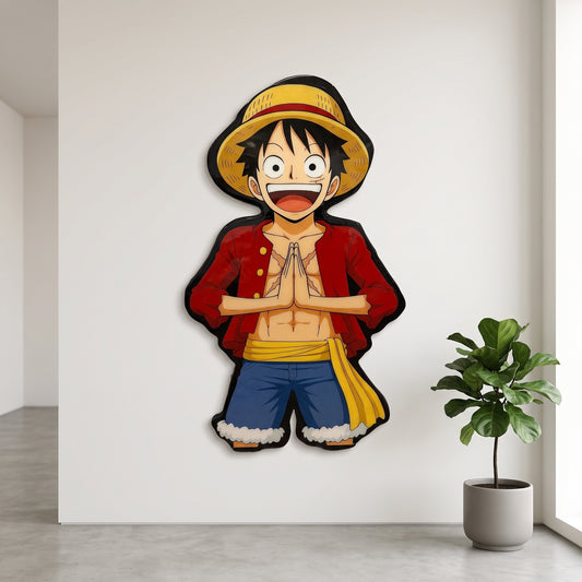 LUFFY INSPIRED WALL ART (1.5'x2')