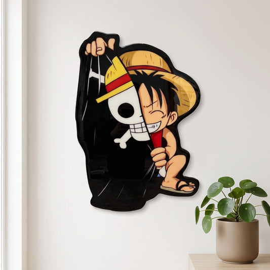 LUFFY PIRATE INSPIRED WALL ART (1.5'x2.5')