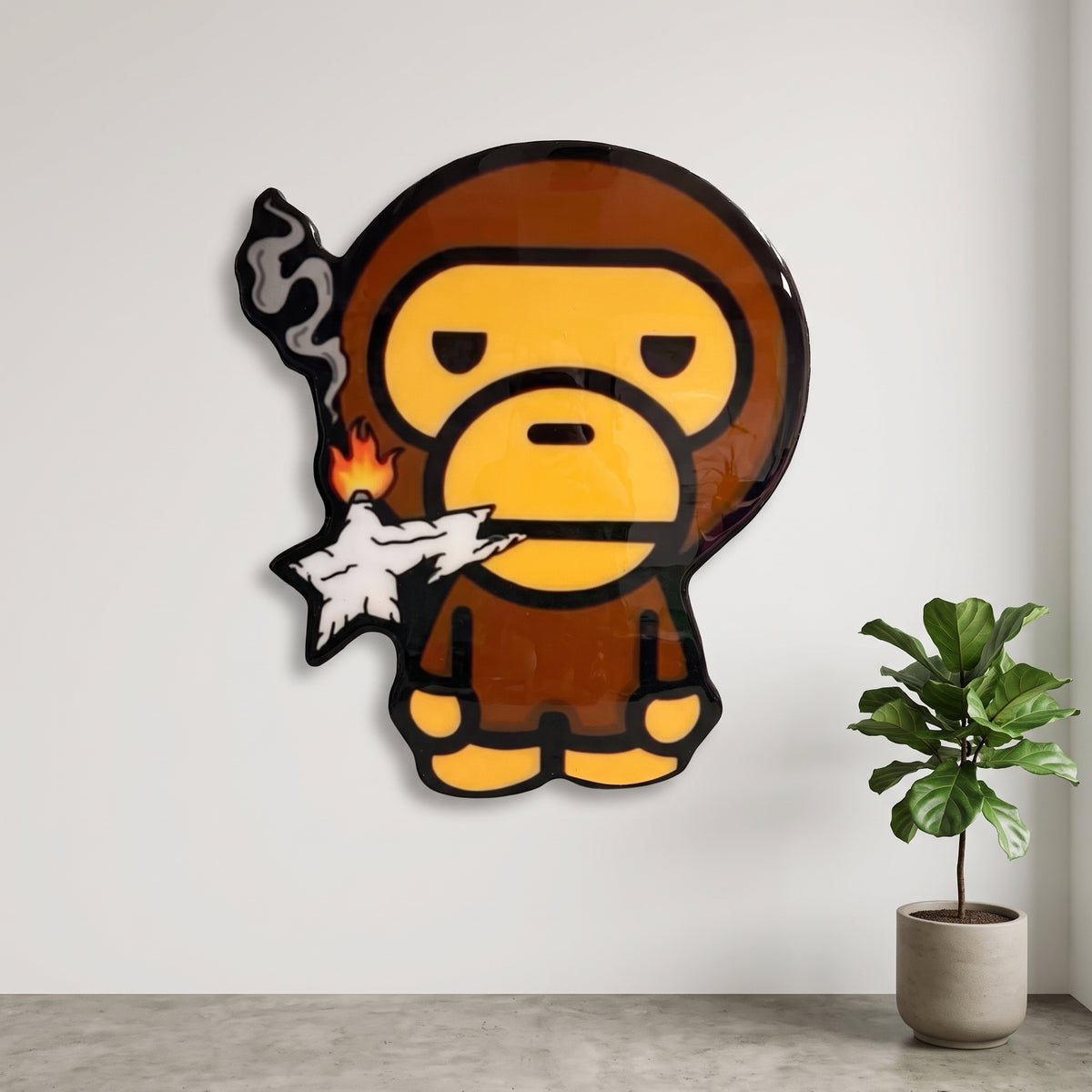 BABY MILO INSPIRED WALL ART / MINI HOOP (2.5'x2')