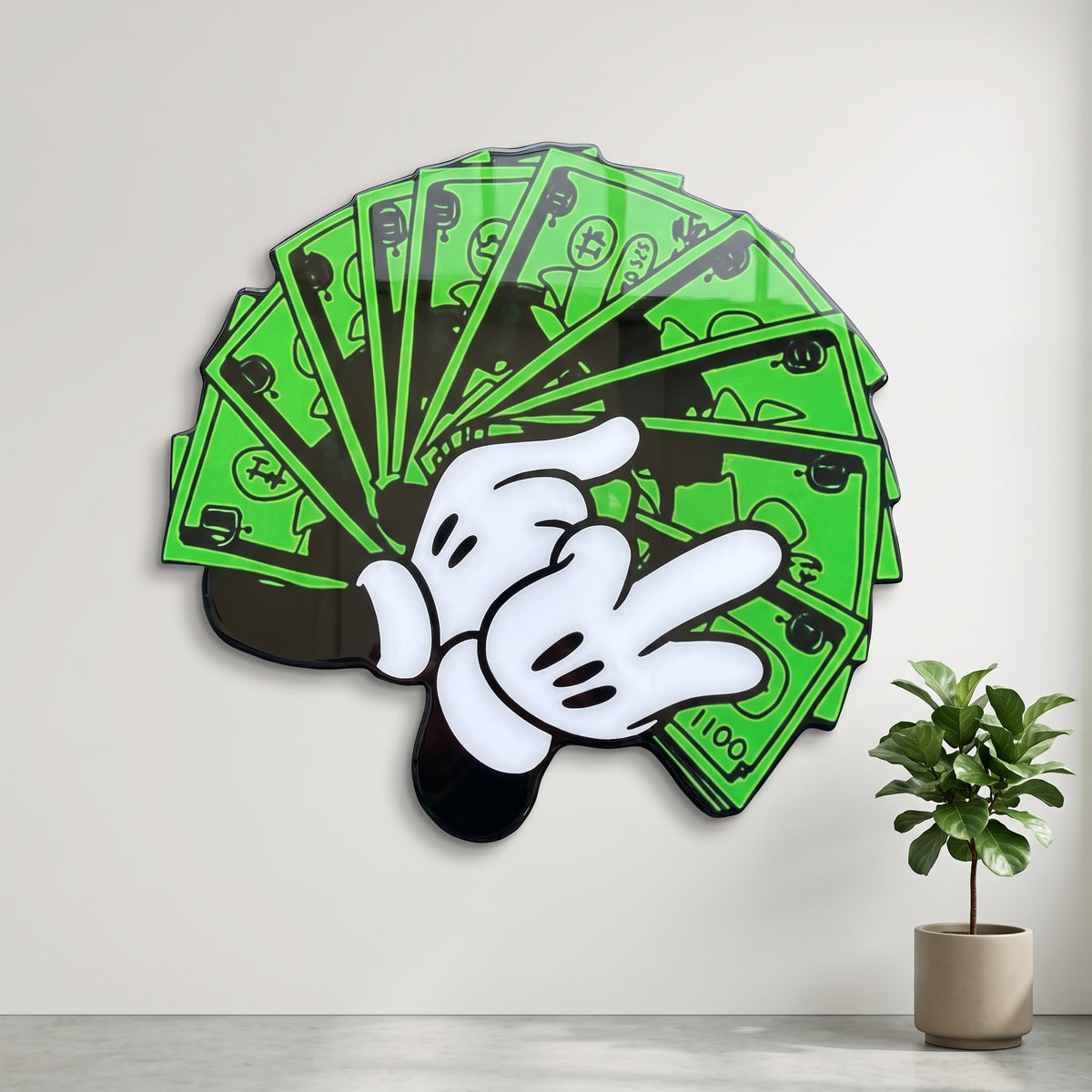 MONEY SPREAD WALL ART (1'x1.5')