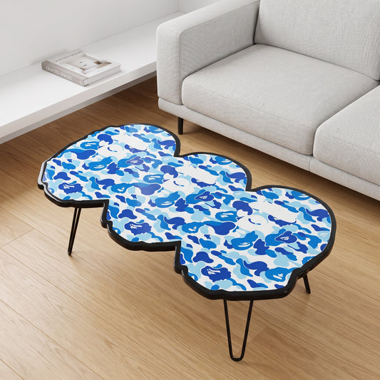 BAPE INSPIRED TABLE - BLUE CAMO (3.5'x2')