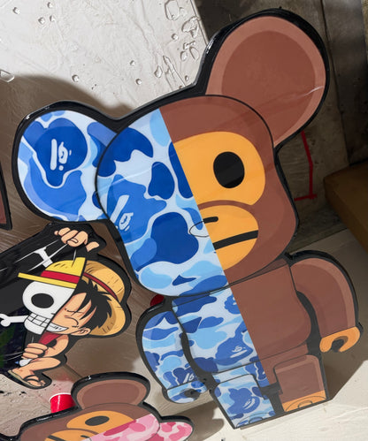 BEARBRICK / BAPE INSPIRED TABLE - BLUE (4'x2')