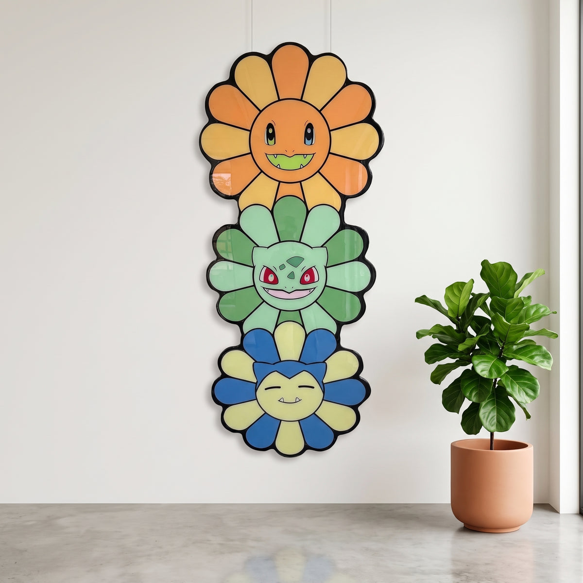 POKÉMON / TAKASHI MURAKAMI INSPIRED WALL ART (4'x2')