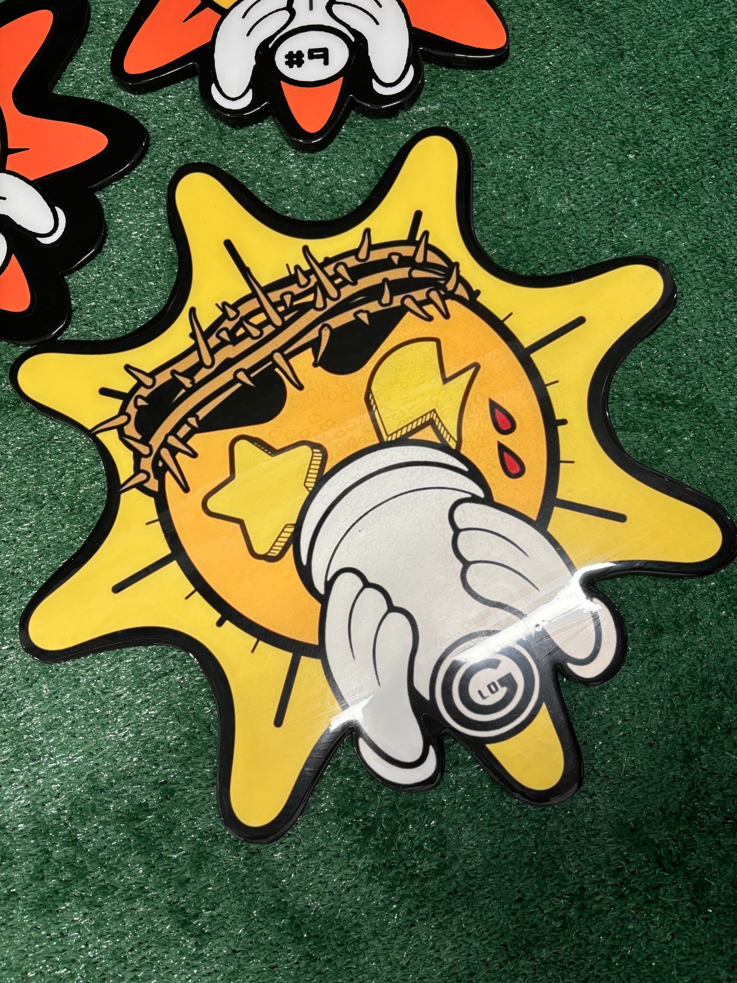 GLO GANG INSPIRED WALL ART - YELLOW (2'x2')