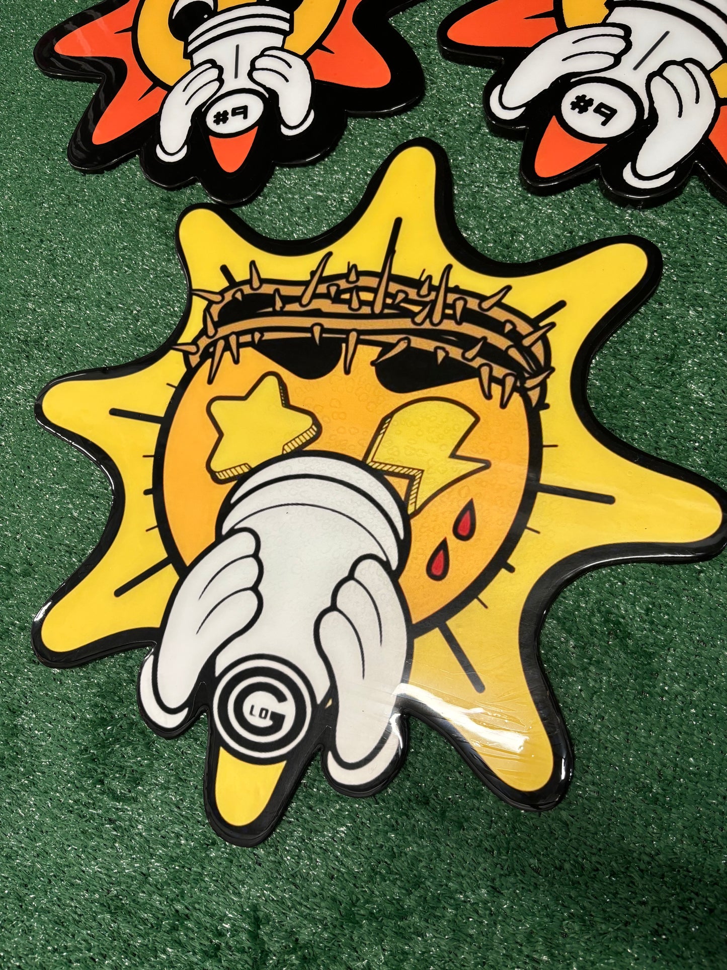 GLO GANG INSPIRED WALL ART - YELLOW (2'x2')