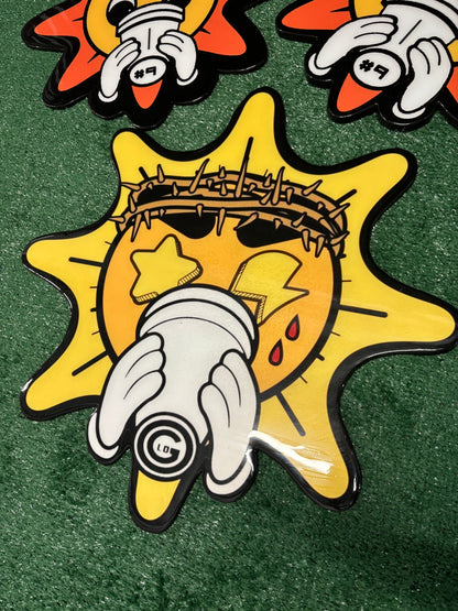 GLO GANG INSPIRED WALL ART - YELLOW (2'x2')
