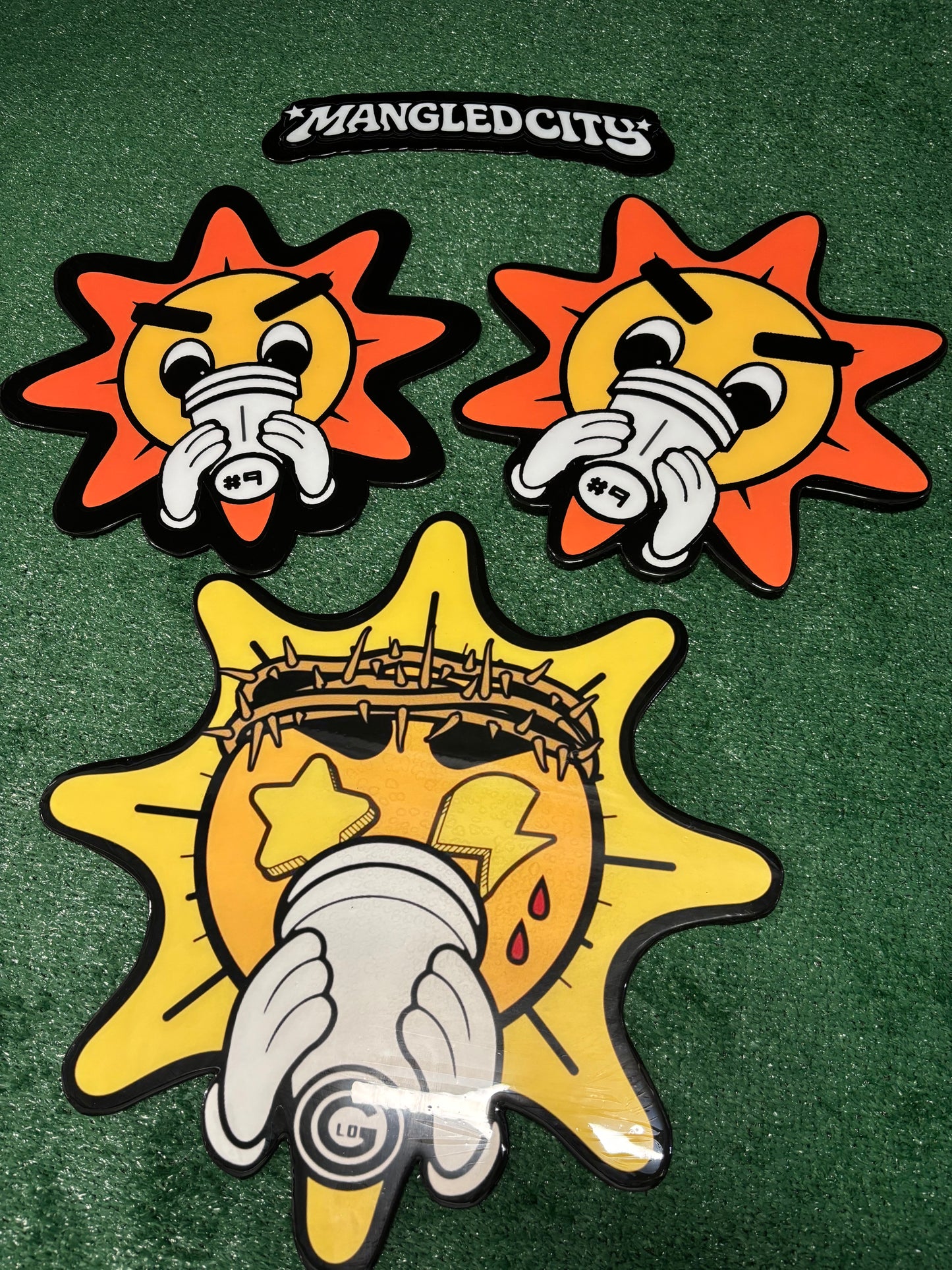 GLO GANG INSPIRED WALL ART - YELLOW (2'x2')