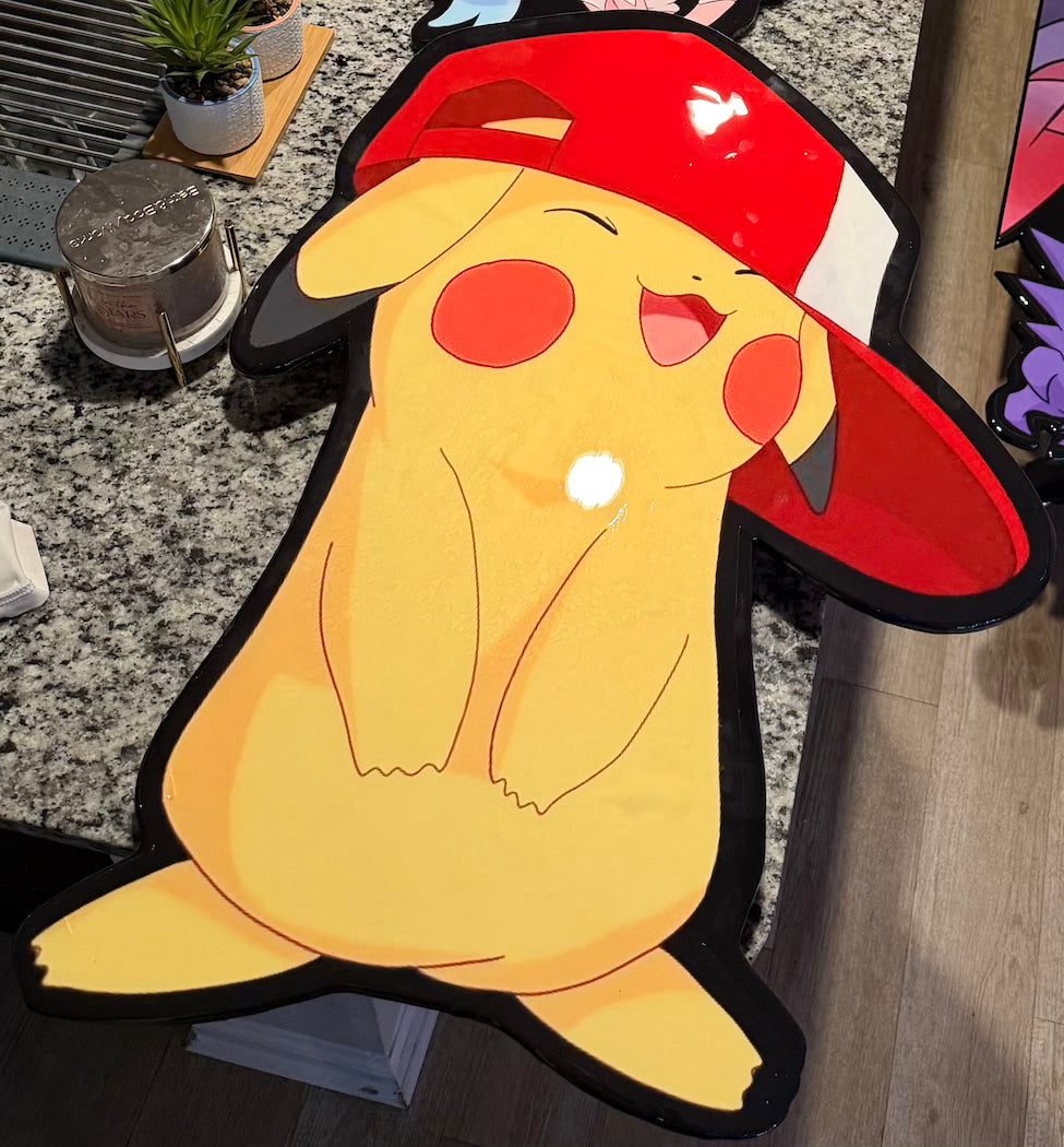 PIKACHU INSPIRED TABLE (2'x3')