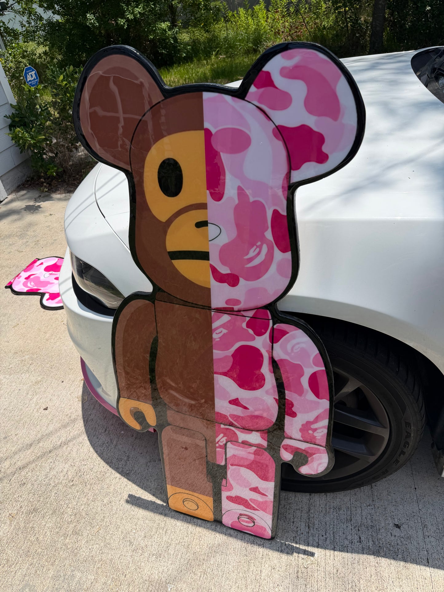 BEARBRICK / BAPE INSPIRED TABLE - PINK (4'x2')