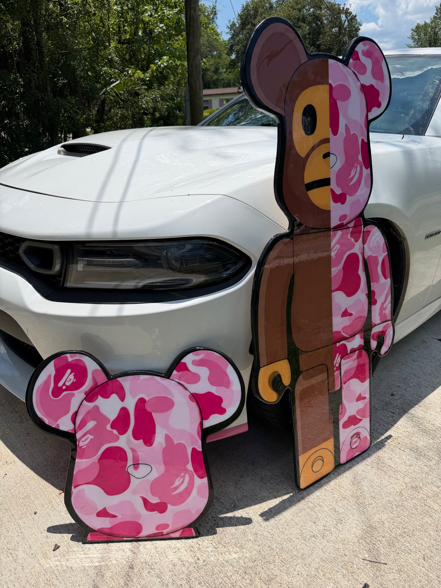 BEARBRICK / BAPE INSPIRED TABLE - PINK (4'x2')