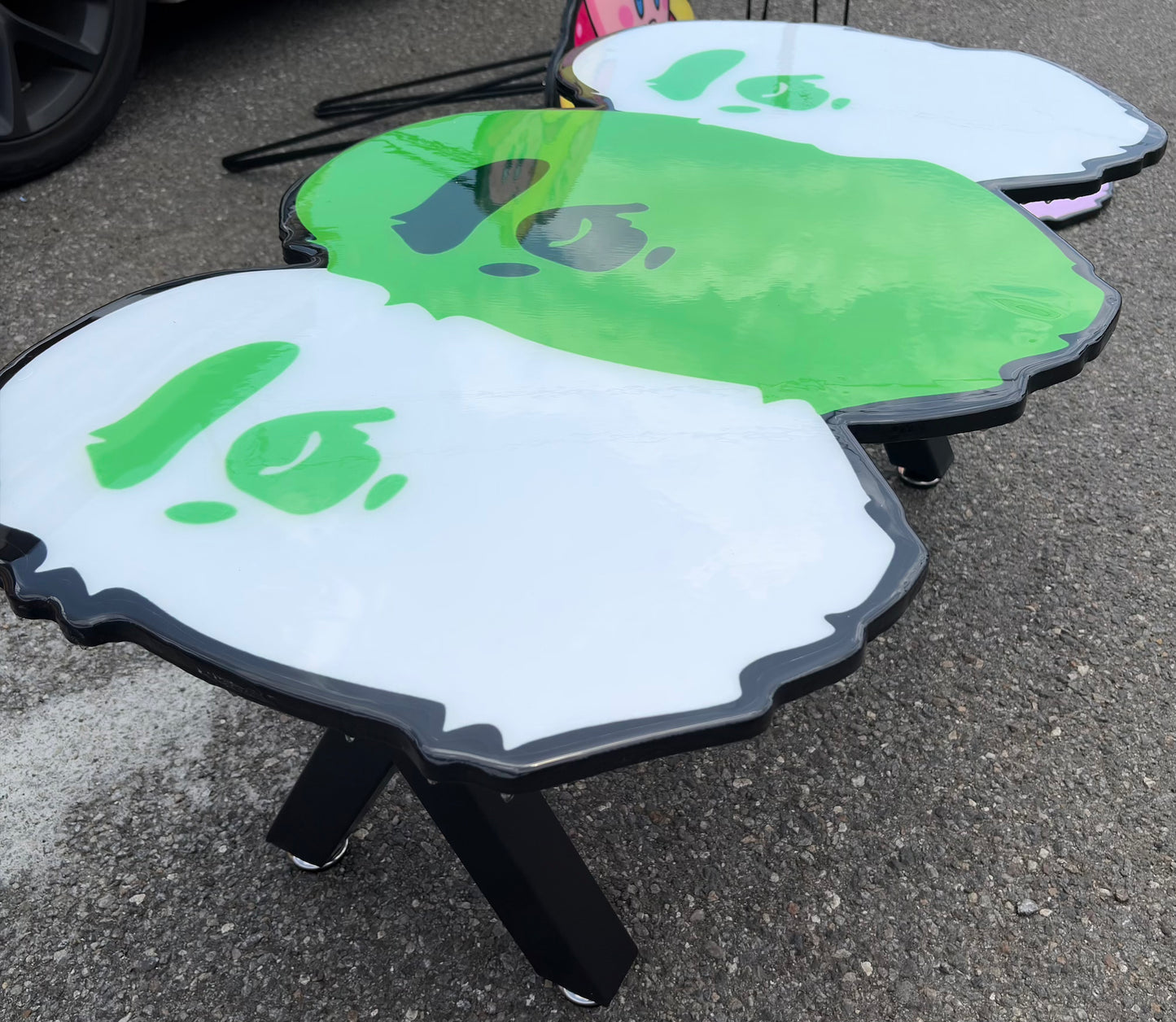 BAPE INSPIRED TABLE - NEON (3.5'x2')