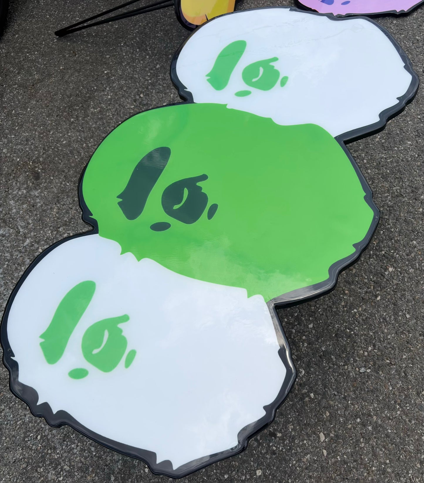 BAPE INSPIRED TABLE - NEON (3.5'x2')