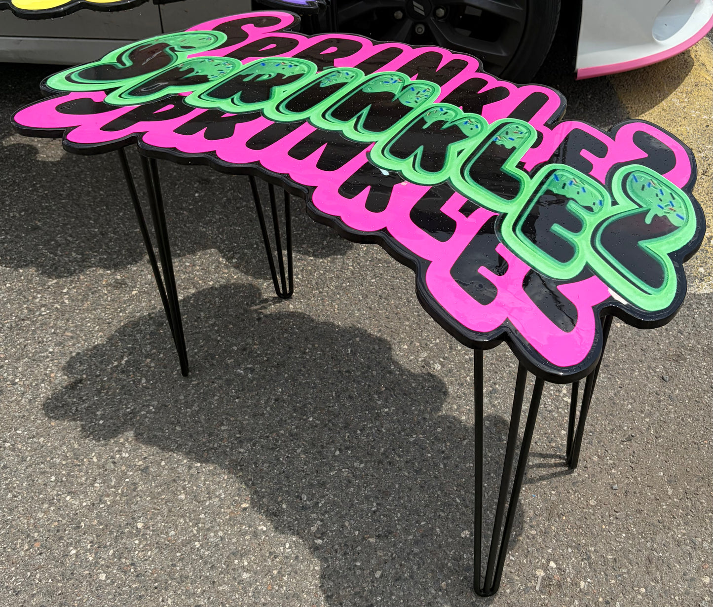 SPRINKLEZ INSPIRED TABLE - NEON (2'x3.5')