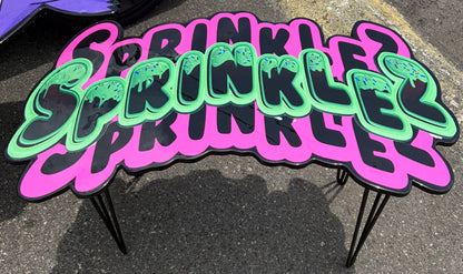 SPRINKLEZ INSPIRED TABLE - NEON (2'x3.5')