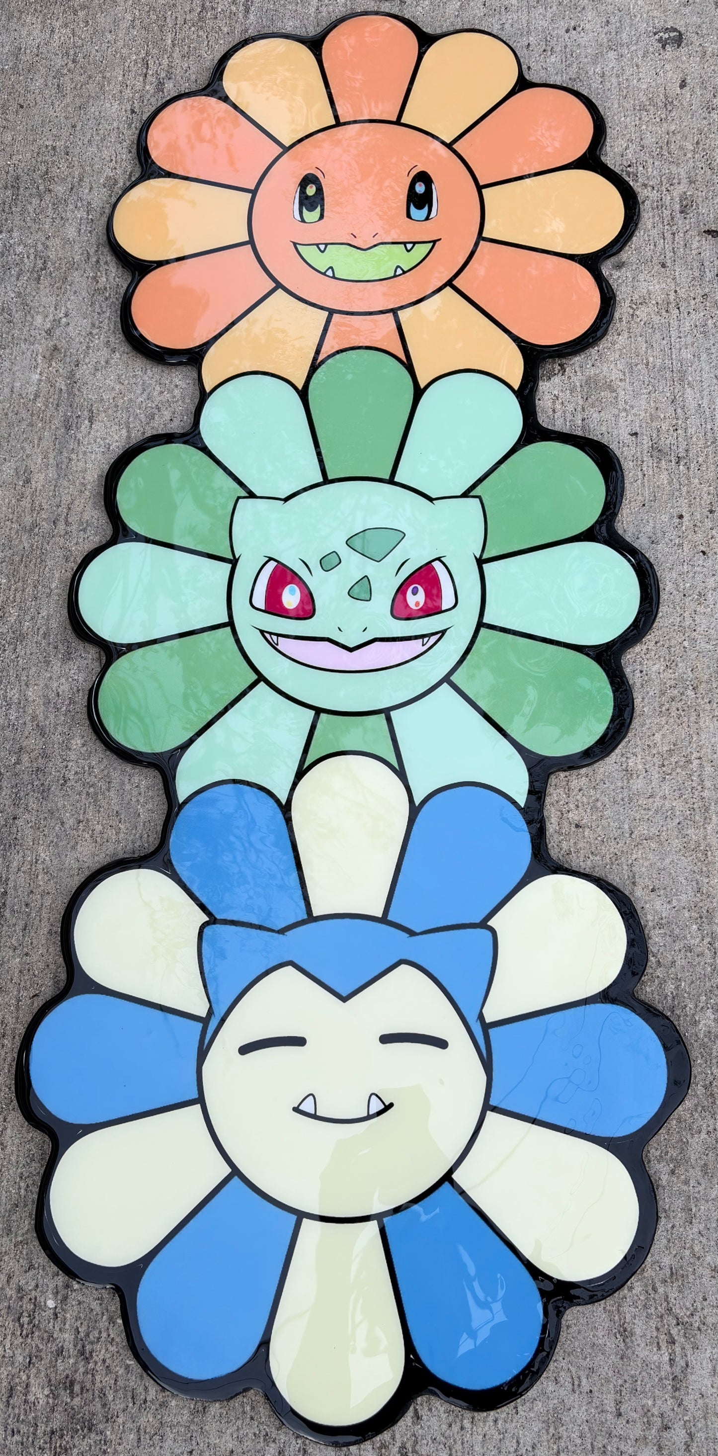 POKÉMON / TAKASHI MURAKAMI INSPIRED WALL ART (4'x2')