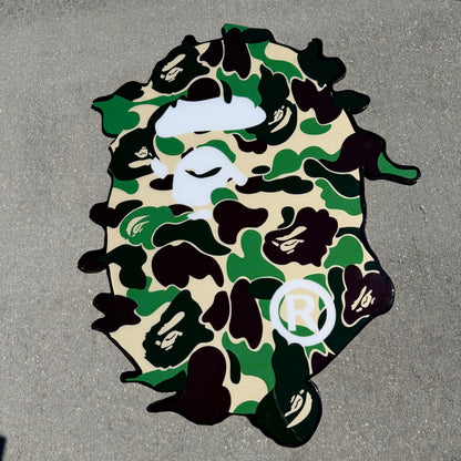 CAMO BAPE INSPIRED WALL ART (2.5'x2')