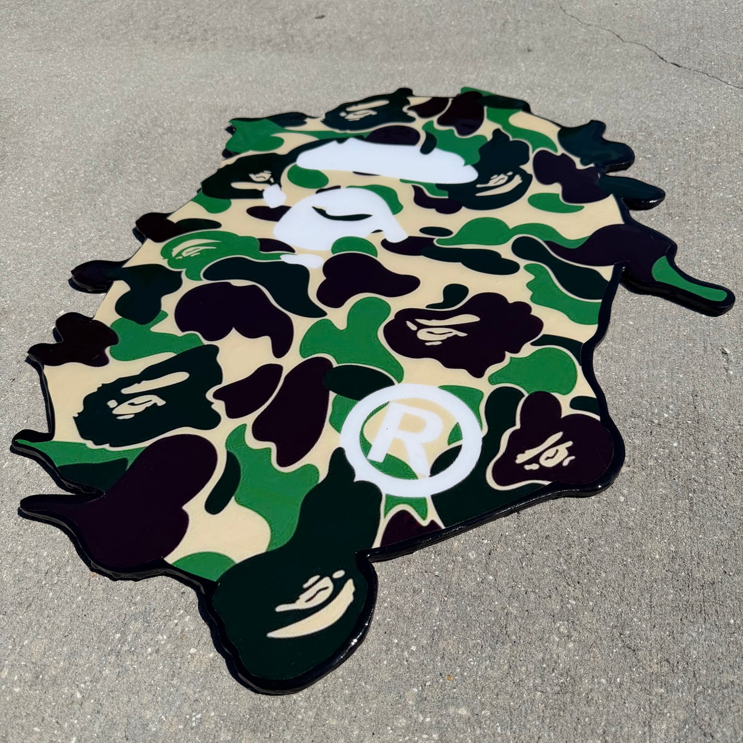 CAMO BAPE INSPIRED WALL ART (2.5'x2')