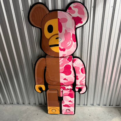 BEARBRICK / BAPE INSPIRED TABLE - PINK (4'x2')