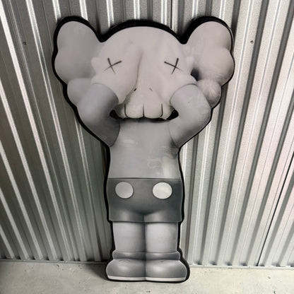 WHITE KAWS INSPIRED WALL ART (2'x4')
