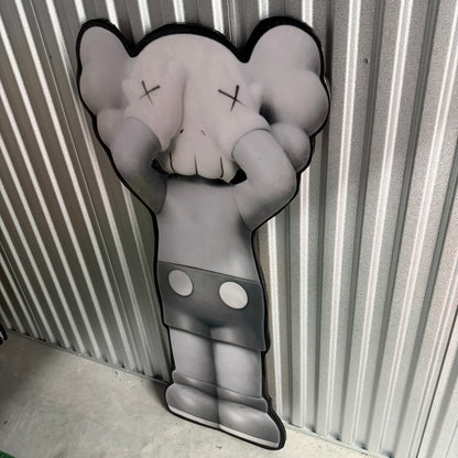 WHITE KAWS INSPIRED WALL ART (2'x4')