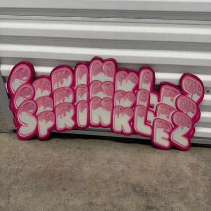 SPRINKLEZ INSPIRED WALL ART (3'x1.5')