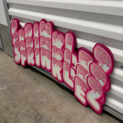 SPRINKLEZ INSPIRED WALL ART (3'x1.5')
