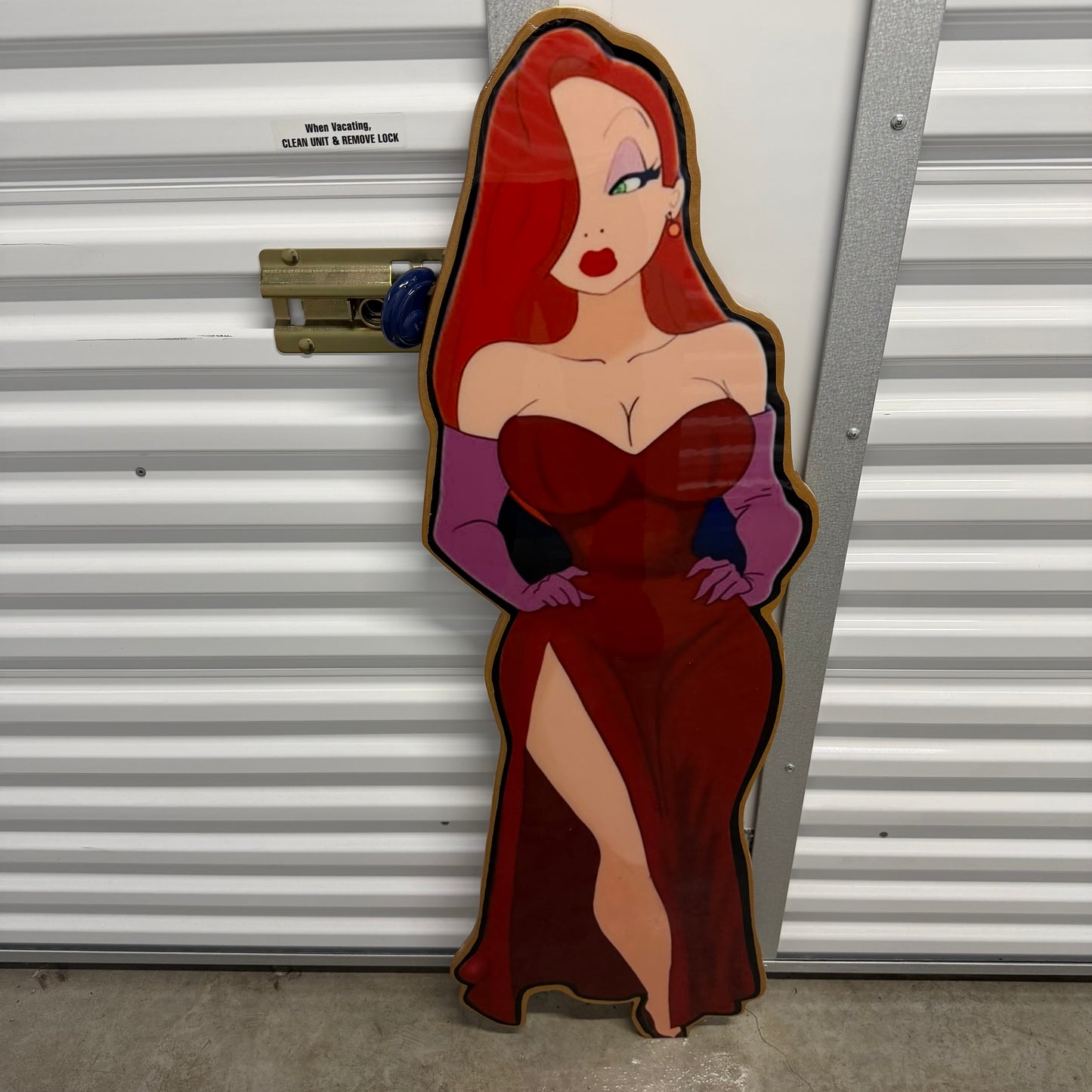 JESSICA RABBIT INSPIRED WALL ART (4'x1.5')