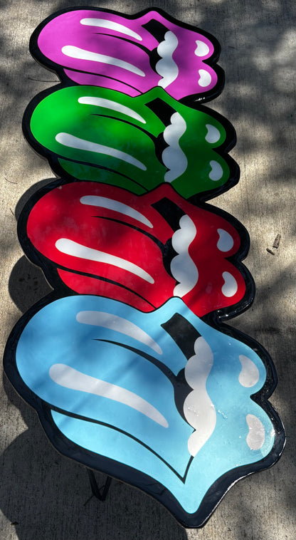 ROLLING STONES INSPIRED TABLE (4'x2')