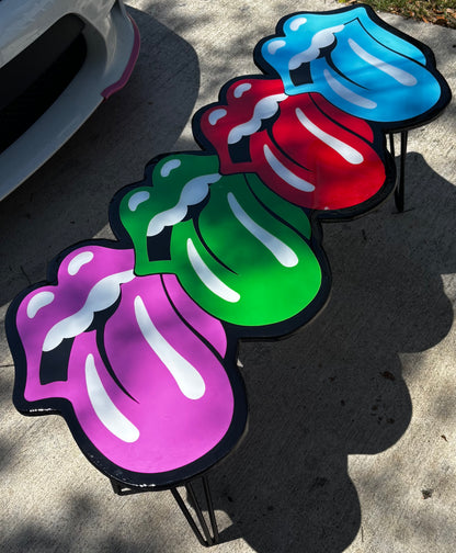 ROLLING STONES INSPIRED TABLE (4'x2')