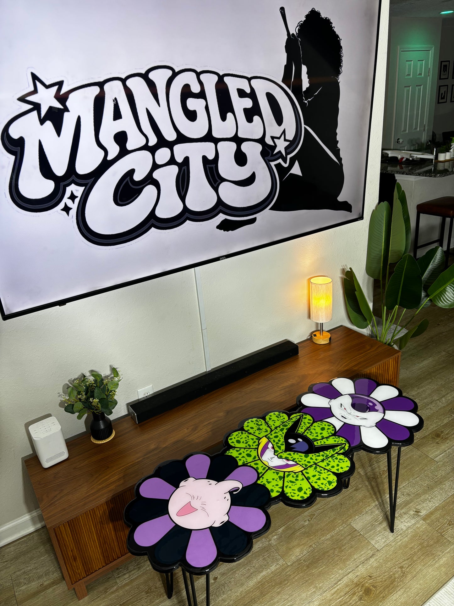 DBZ TK FLOWER STYLE EPOXY ART TABLE (20”x48”)