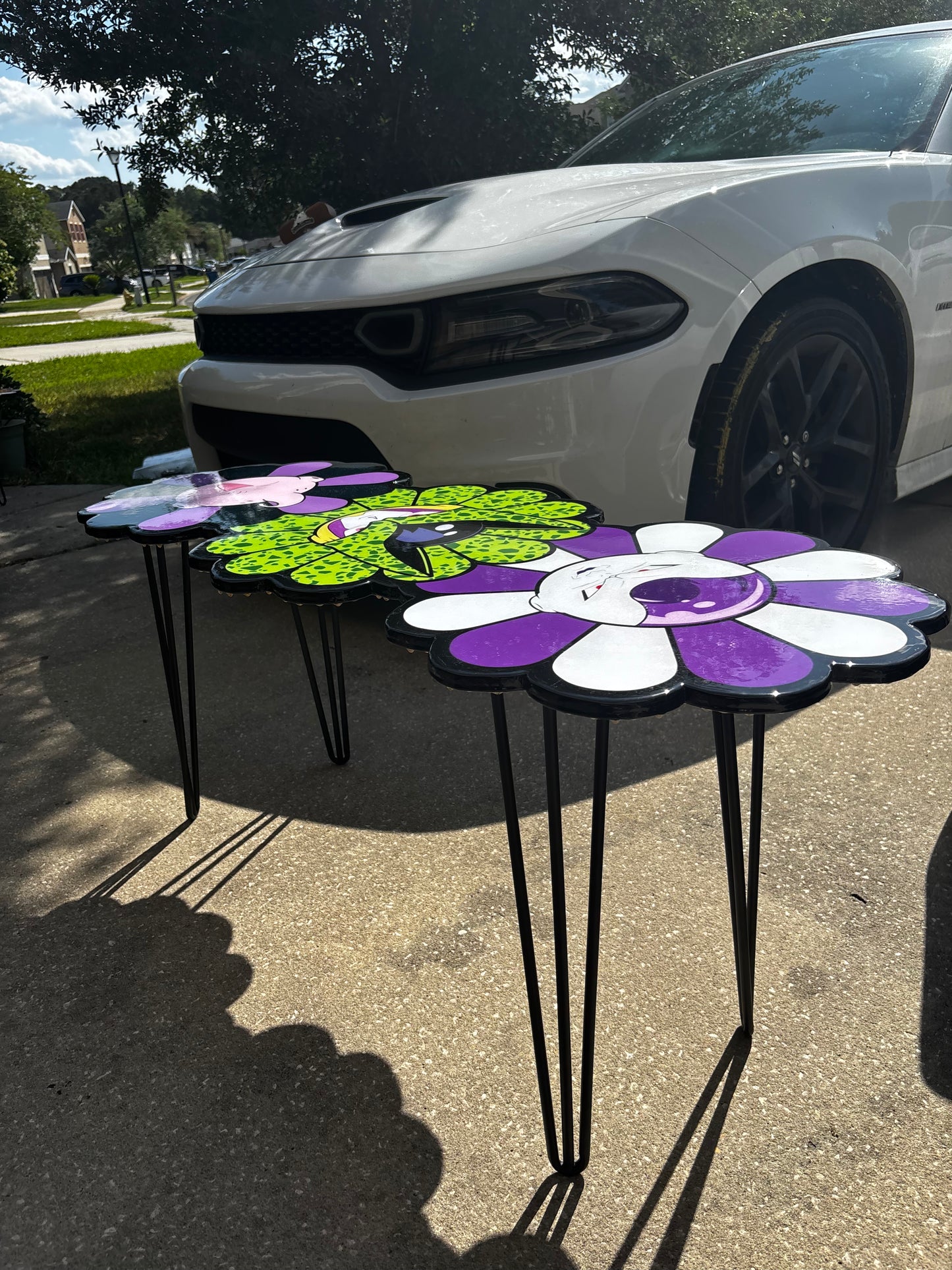 DBZ TK FLOWER STYLE EPOXY ART TABLE (20”x48”)