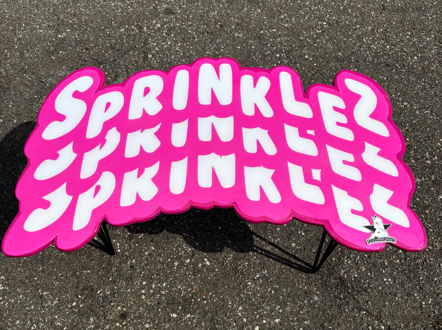 SPRINKLEZ STYLE EPOXY ART TABLE / WALL ART (22"x40")