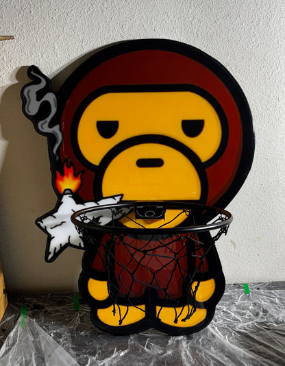 BABY MILO INSPIRED WALL ART / MINI HOOP (2.5'x2')