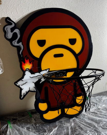 BABY MILO INSPIRED WALL ART / MINI HOOP (2.5'x2')