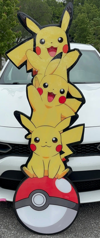 6-FOOT PIKACHU INSPIRED TABLE (6'x2')