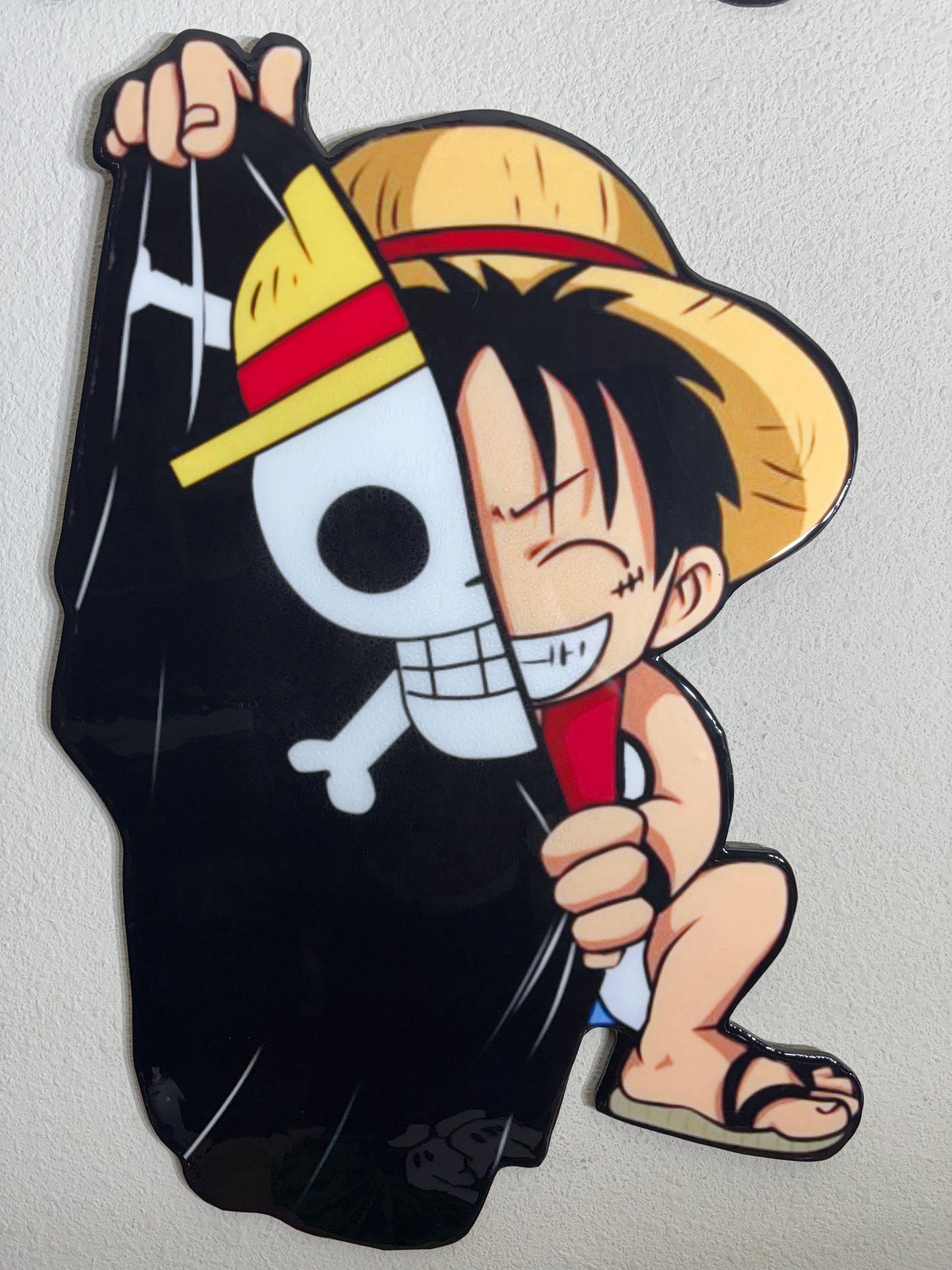 LUFFY PIRATE INSPIRED WALL ART (1.5'x2.5')