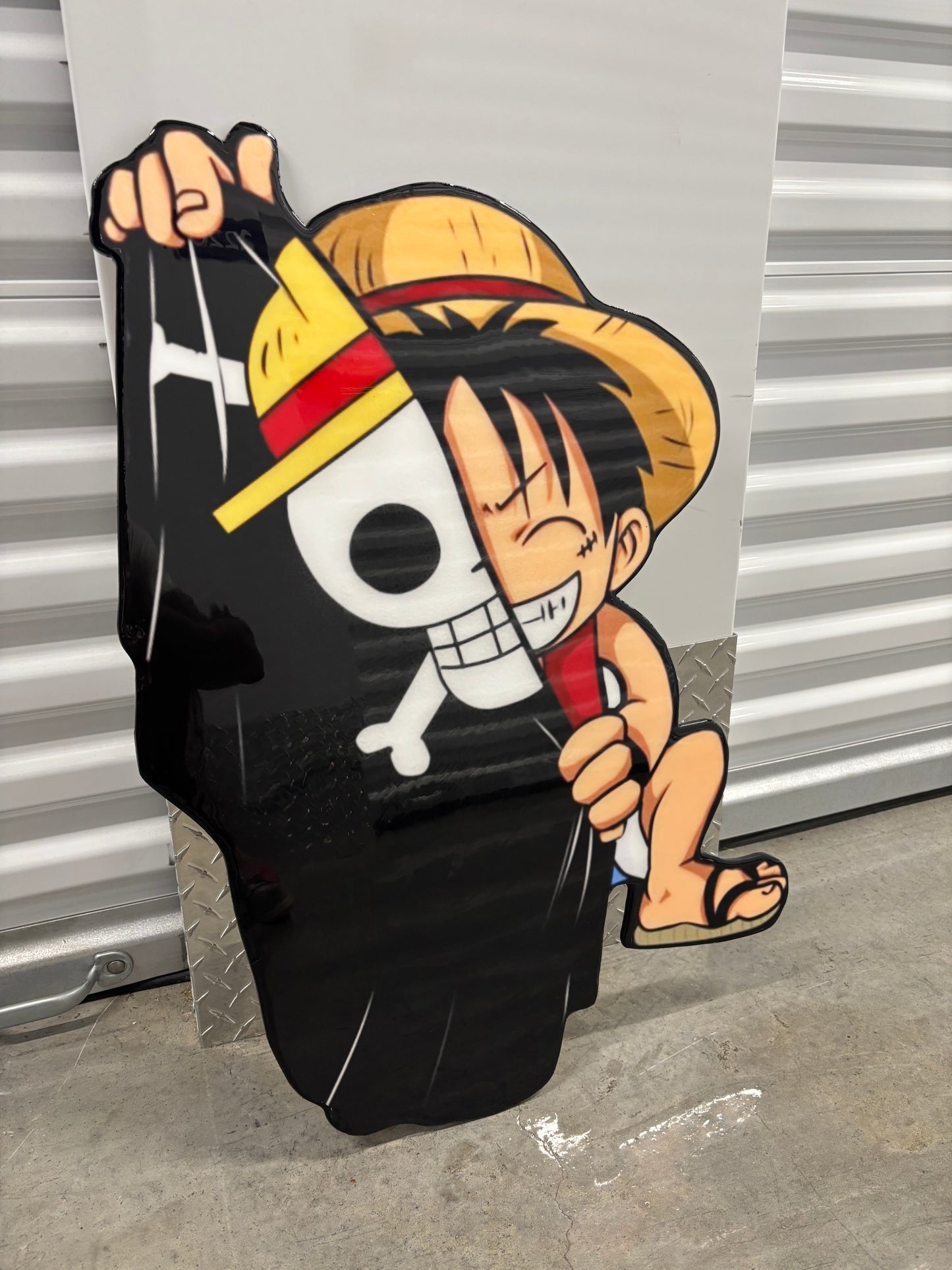 LUFFY PIRATE INSPIRED WALL ART (1.5'x2.5')