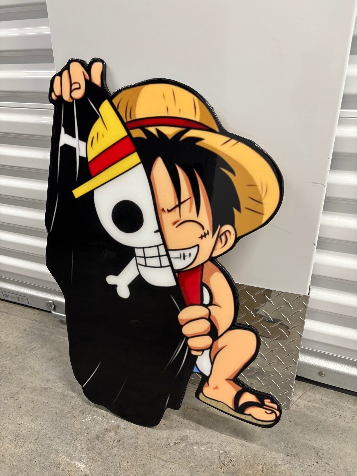 LUFFY PIRATE INSPIRED WALL ART (1.5'x2.5')