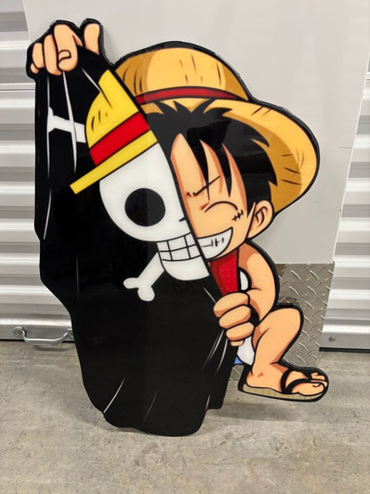 LUFFY PIRATE INSPIRED WALL ART (1.5'x2.5')
